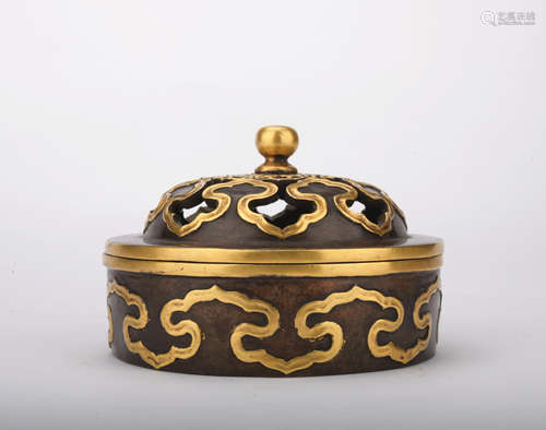 A bronze censer