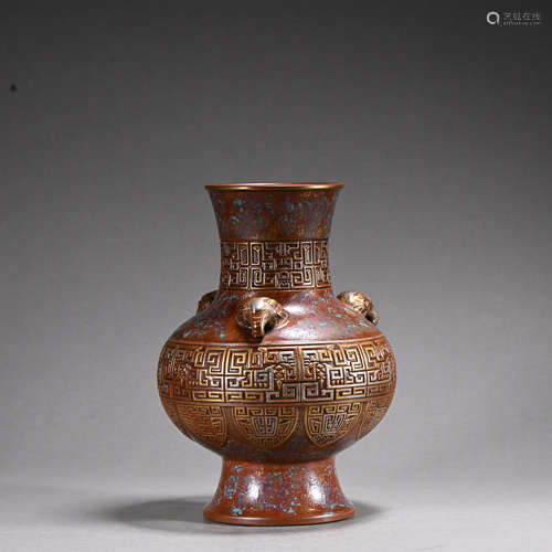 A Gu tong cai vase