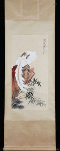 A Pang zuoyu's phoenix painting