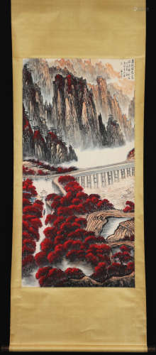 A Wei zixi's landscape painting