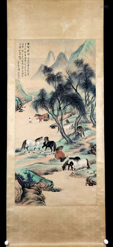 A Pu ru's horse painting