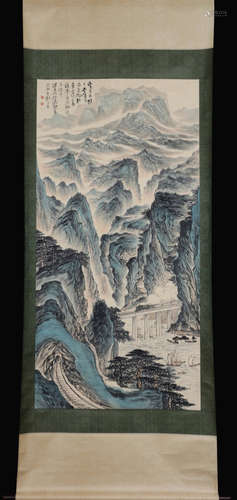 A He haixia's landscape painting