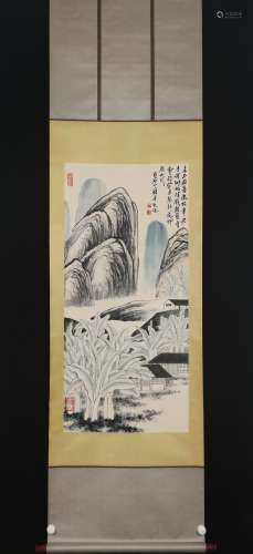 A Qi baishi's landscape painting