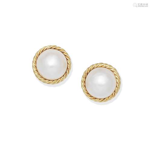 MABÉ CULTURED PEARL EARRINGS