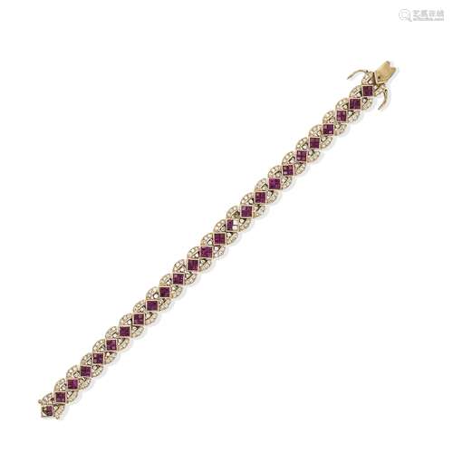 RUBY AND DIAMOND BRACELET