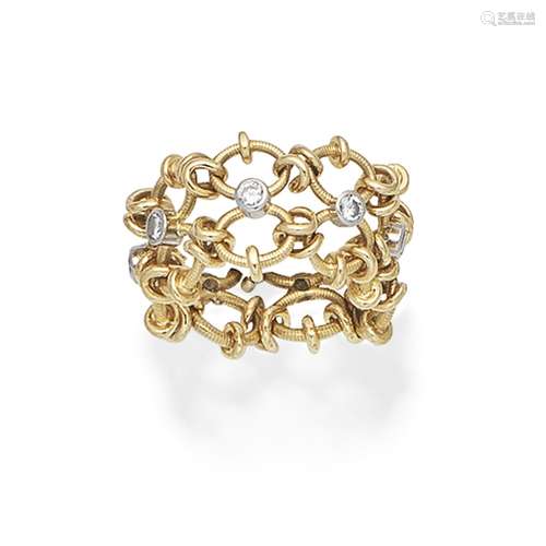 FLEXIBLE DIAMOND-SET DRESS RING