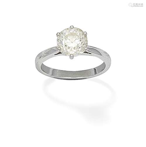 DIAMOND SINGLE-STONE RING,