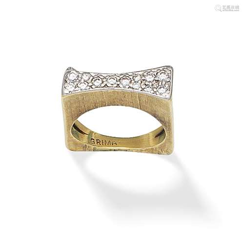 GRIMA: DIAMOND-SET RING,