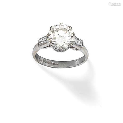 DIAMOND SINGLE-STONE RING,