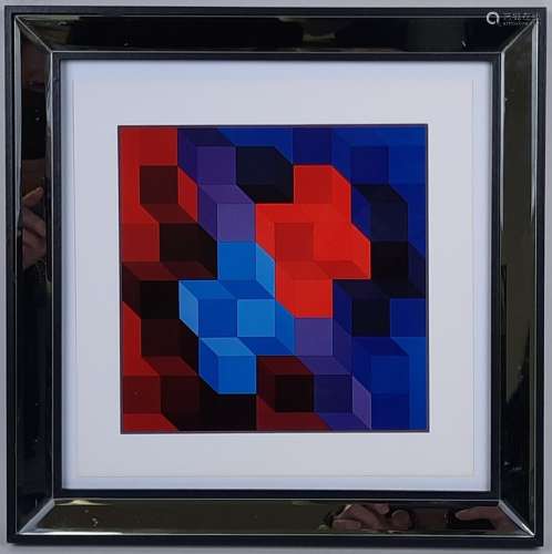 Victor VASARELY (1906-1997). Composition. Sérigraphie. 27 x ...