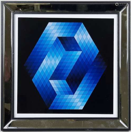 Victor VASARELY (1906-1997). Composition. Sérigraphie. 27 x ...