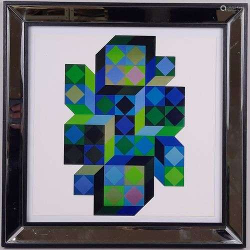 Victor VASARELY (1906-1997). Composition. Sérigraphie. 27 x ...