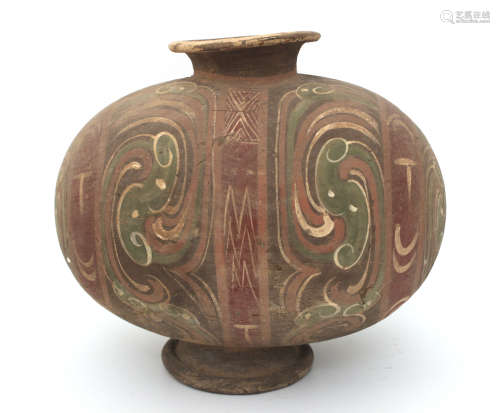 Chinese Painted Pottery Jar