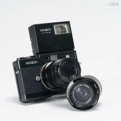 Appareil photographique. Boitier Minolta CLE avec objectif M...