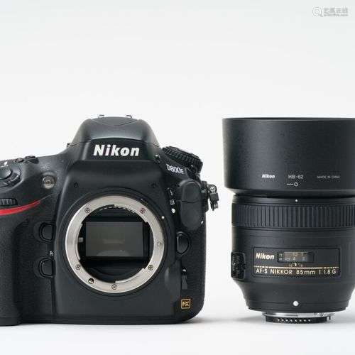 Appareil photographique. Boitier Nikon D800E avec objectif N...