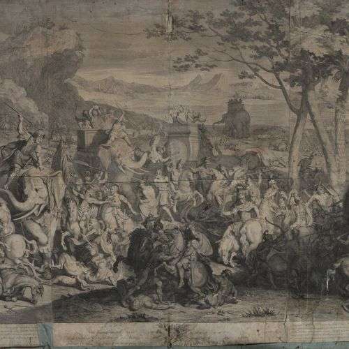 Bernard PICART (1673-1733) La Bataille d'Alexandre Gravure e...