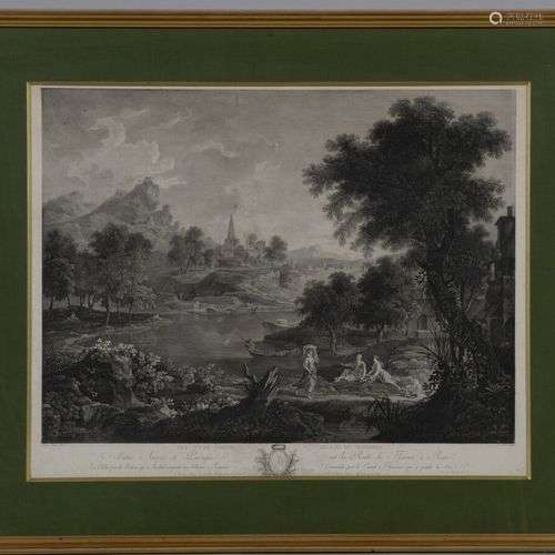 Jean MATHIEU (1749-1815) Vue d'une partie du Lac de Trasimen...