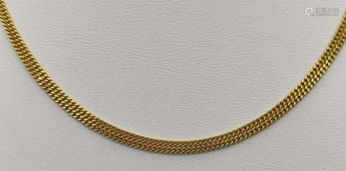 Fine curb chain, ring clasp, FBM, 585/14K yellow gold, 8g, l...