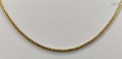 Venetian chain, 750/18K yellow gold, spring ring clasp, 4.5g...