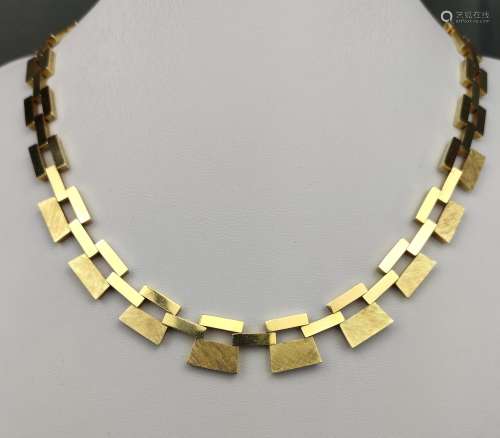 Designer necklace, modern necklace with rectangular elements...
