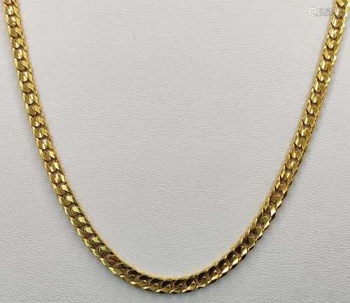 Armor necklace, 750/18K yellow gold, lobster clasp, 22,15g, ...