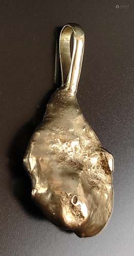 Gold nugget as pendant in 333/585 yellow gold (mixed), 8,9g,...