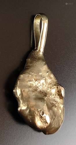 Gold nugget as pendant in 333/585 yellow gold (mixed), 8,9g,...