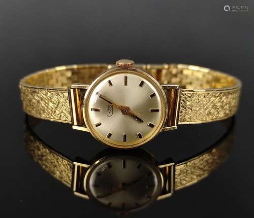 Ladies' wristwatch, Cito, circa 1960, round dial with gold i...