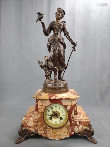 Fireplace clock / table clock with 