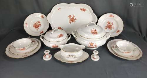 Extensive dinner service, Rosenthal Sanssouci, gold rims dec...