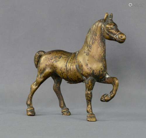 Horse, standing, 19th century, bronze, dimensions 14x15x5cm,...