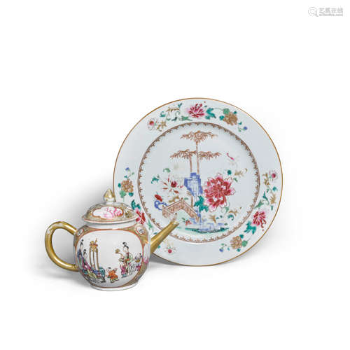 Two famille rose enameled porcelains