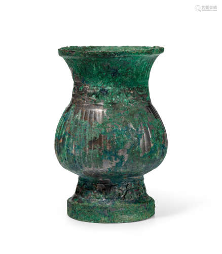 An archaic bronze vessel, zhi