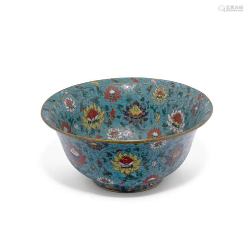 A fine cloisonne enamel bowl