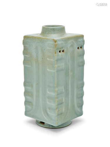 A rare 'ru-type' cong-shaped vase