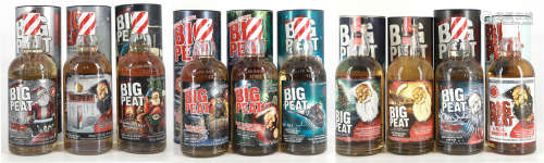 Big Peat大鼻子2011-2020圣诞版大全套苏格兰威士忌（各一支）10支 ...