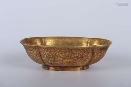 Chinese Bronze Gold Gilded Ornaments