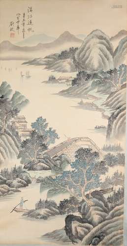 Chinese Painting Of Landscape - Liu Huan