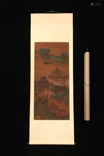 Chinese Painting Of Landscape On Silk - Shen Zhou