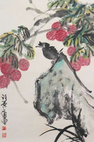 Chinese Painting And Calligraphy Of Flower And Bird