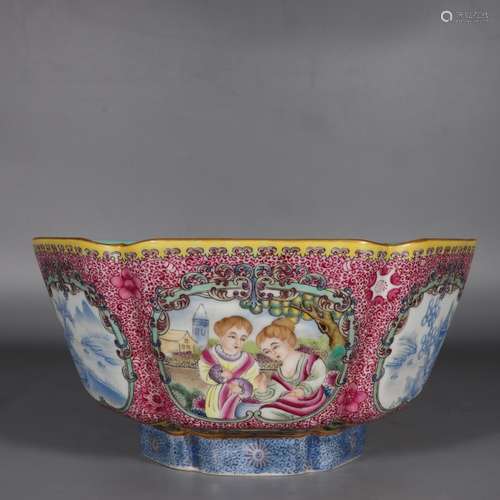 Chinese Qing Dynasty Yongzheng Famille Rose Porcelain Bowl