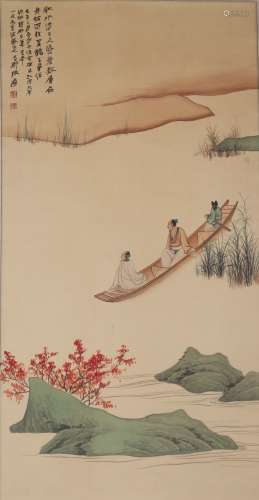 Chinese Painting Of Landscape And Figure - Zhang Daqian