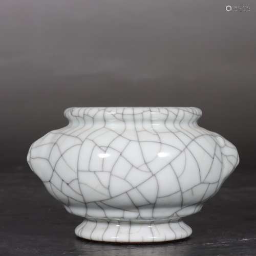 Chinese Ge Wave Glazed Porcelain Brush Washer