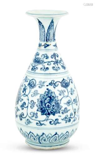 A Chinese Blue and White Vase