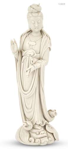 A Fine Chinese Dehua Figure of Guanyin