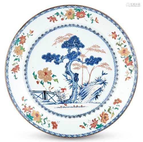 A Chinese Enameled Porcelain Charger