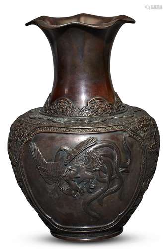 A Japanese Bronze Vase