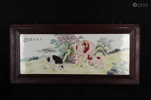 Pastel Sanyang Kaitai Porcelain Plate