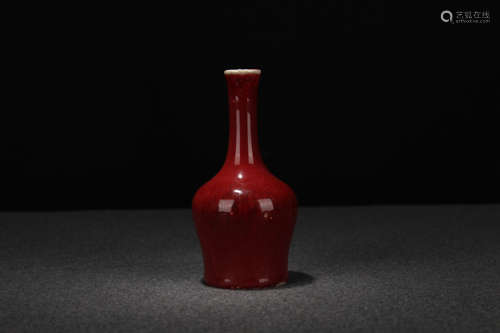 Monochrome red glaze Gall bladder bottle