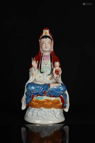 Pastel songziGuanyin sitting statue